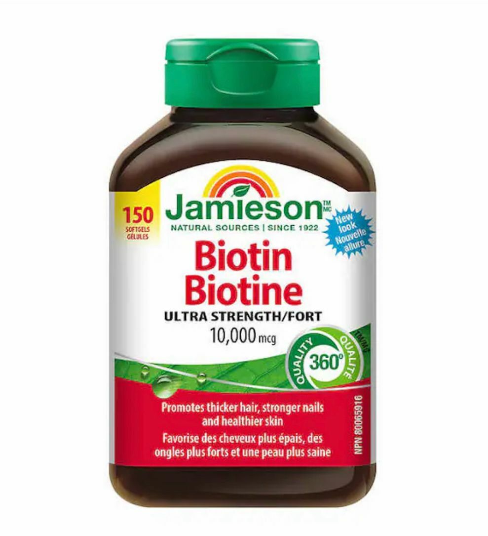 加姐 Jamieson Biotin 生物素 10,000 微克軟膠囊 150粒 *滿$899包京東送貨上門* CC192