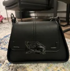 [S] STEVE MADDEN DT622370 BPORTIA CROSSBODY,BLACK, 193624920417 (SSM244)