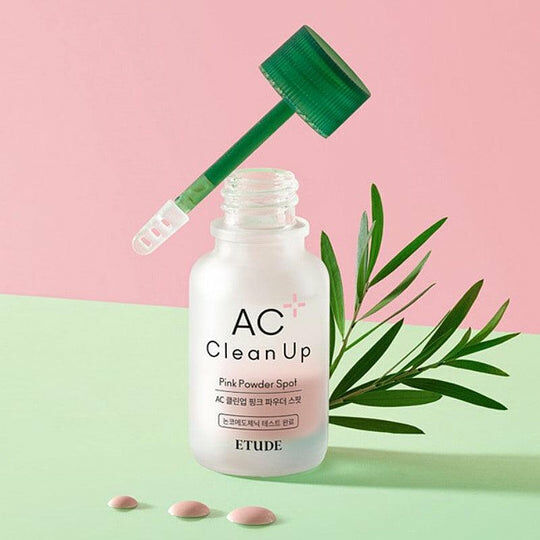 ETUDE HOUSE AC CLEANUP PINK POWDER SPOT 15ml  粉色蜜粉斑8809820685525 for acne