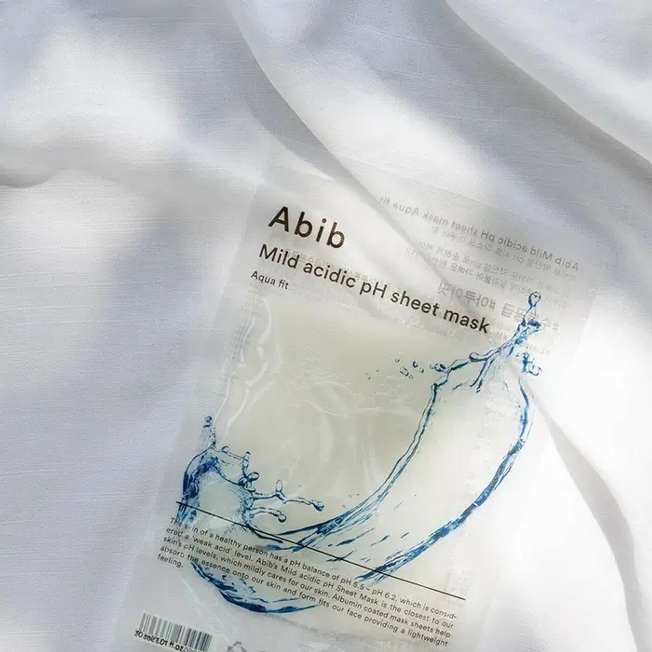 Abib 【2pcs】MILD ACIDIC pH SHEET MASK AQUA FIT 30ml   (8809030733368)