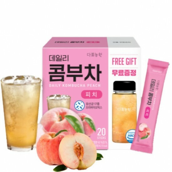 Korea Danongwon Korea Kombucha Tea PEACH Flavor [Free Gift: 380ml Bottle]random packagin