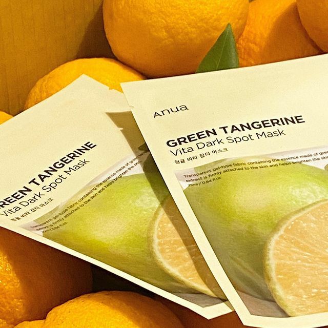 Anua ANUA GREEN TANGERINE VITA DARK SPOT MASK 8809640731051  