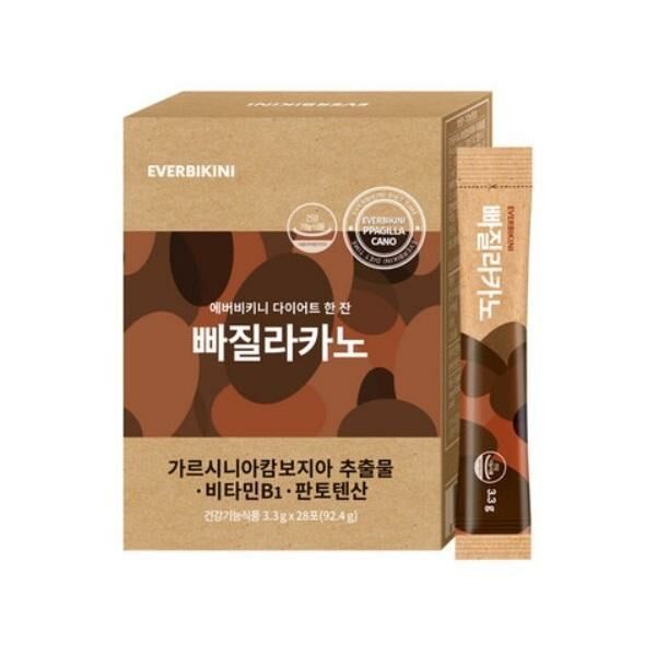 Korea Everbikini Garcinia Cambogia Slimming Fat Burning Black Coffee 28pcs 