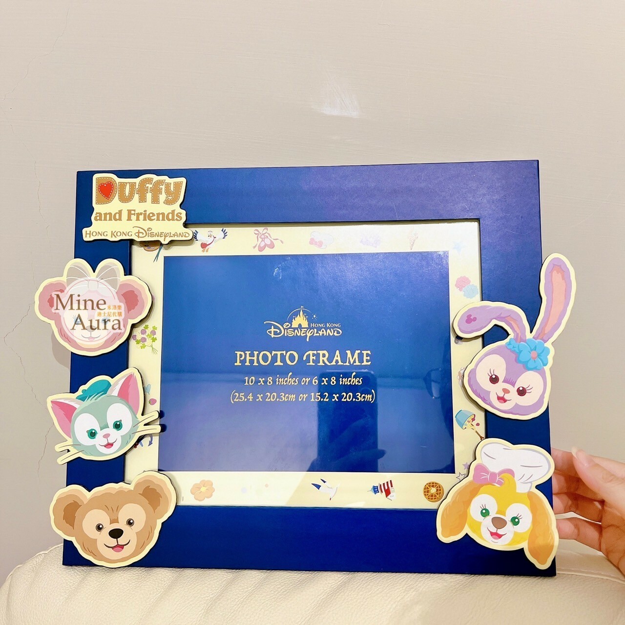 (特價現貨) 達菲Duffy與好友 大頭造型磁鐵 相框 擺飾品 -香港迪士尼樂園