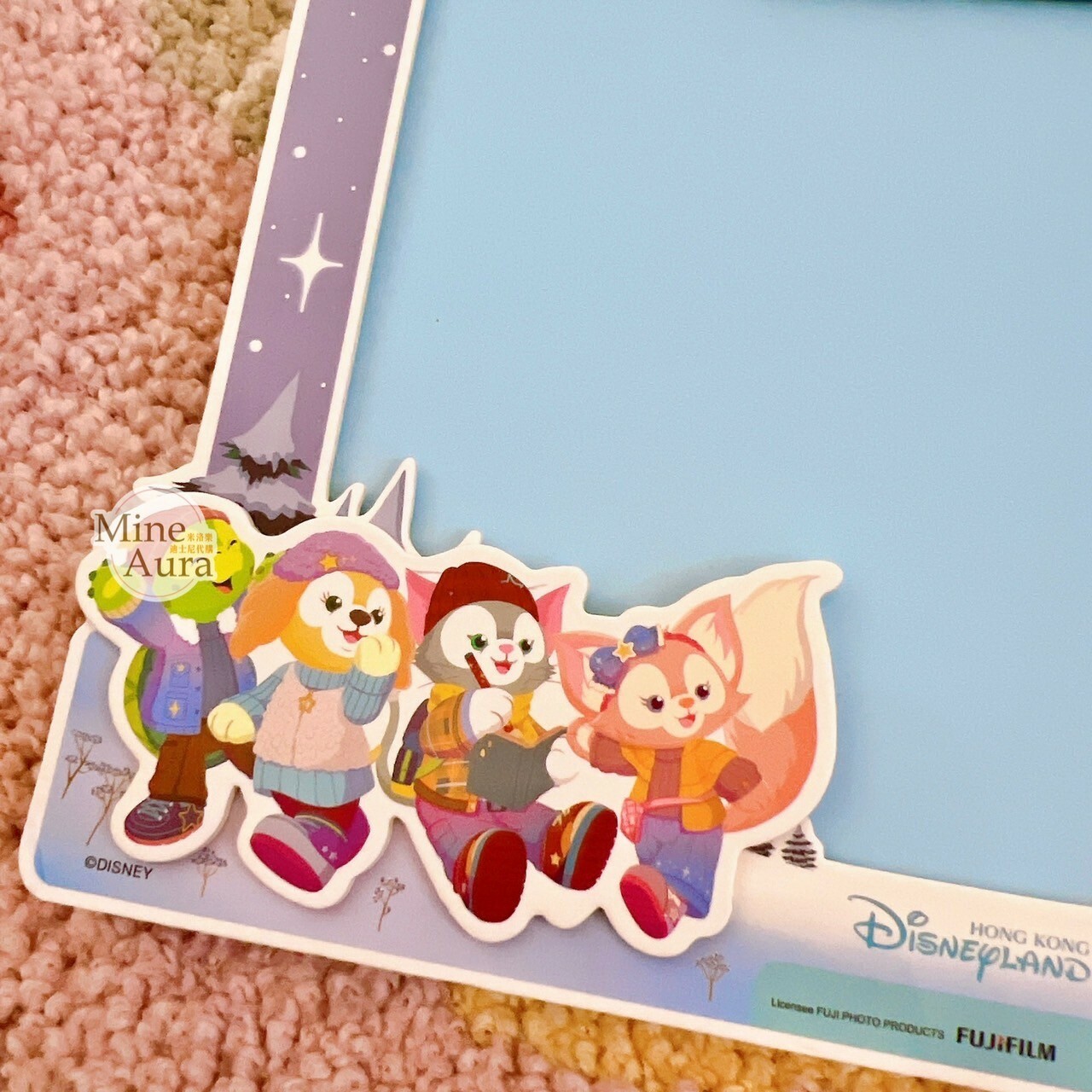 (特價現貨) 達菲Duffy與好友 造型 紙板相框 擺飾品 -香港迪士尼樂園