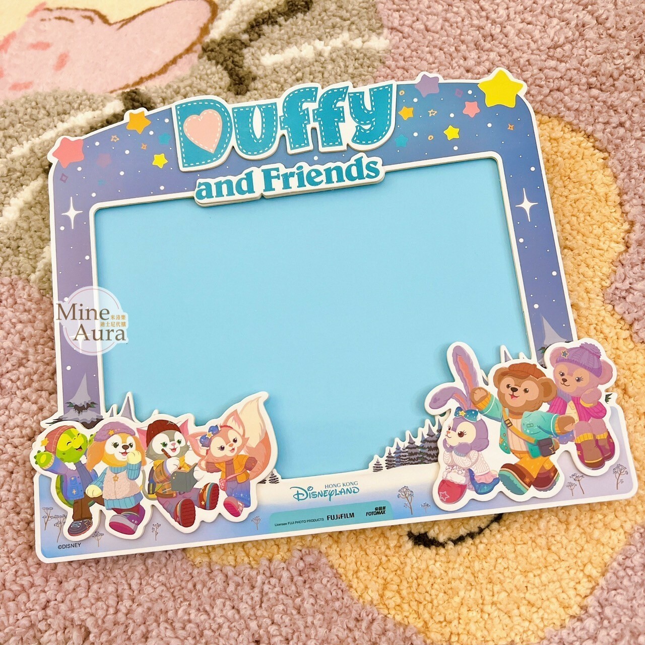 (特價現貨) 達菲Duffy與好友 造型 紙板相框 擺飾品 -香港迪士尼樂園