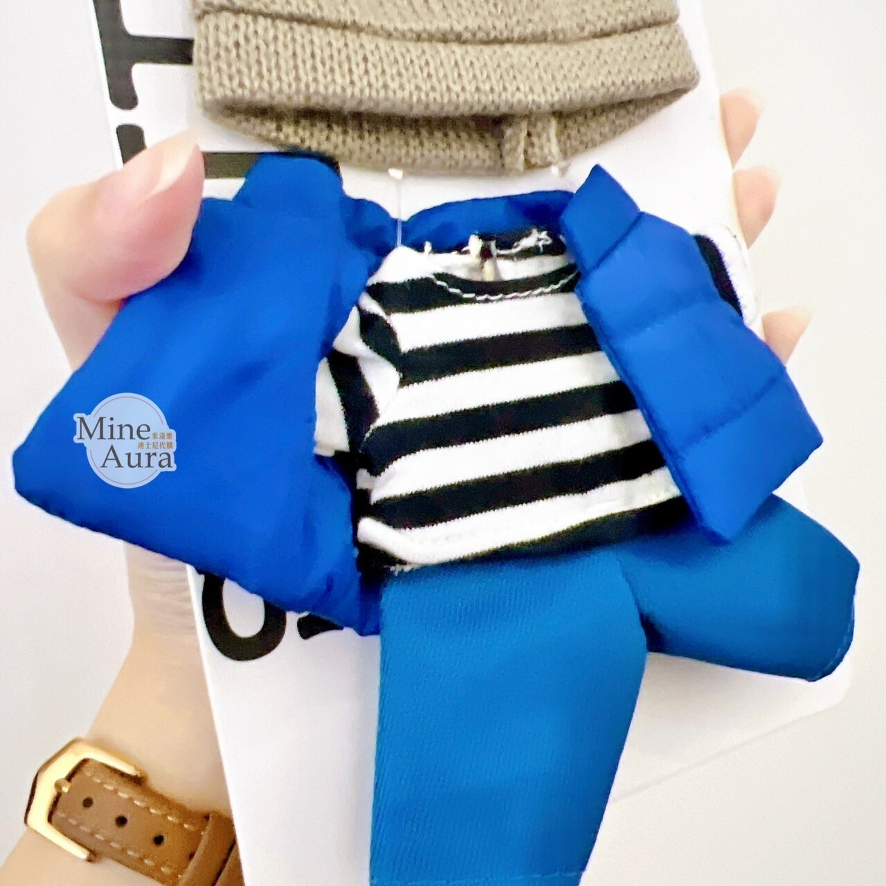 (特價現貨) nuiMOs 毛帽 藍背心 條紋上衣藍褲 套裝 造型服裝 (無娃娃) -香港迪士尼樂園