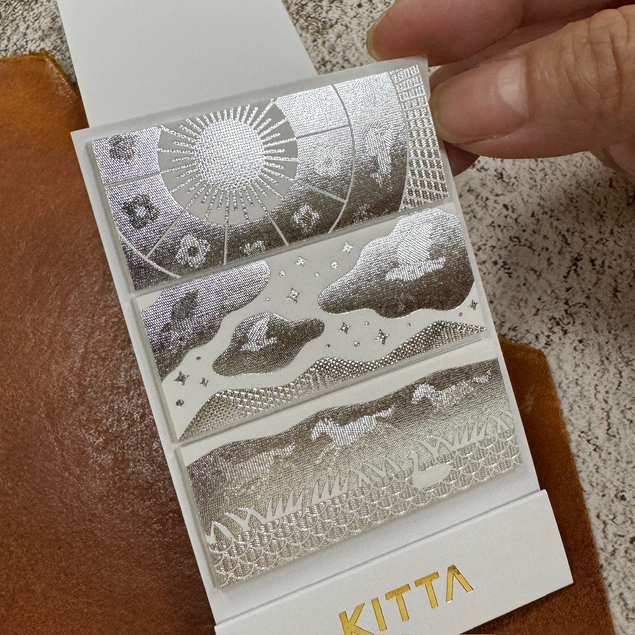 KITTA｜大自然 雷射銀箔 隨身攜帶和紙膠帶 KITPP005