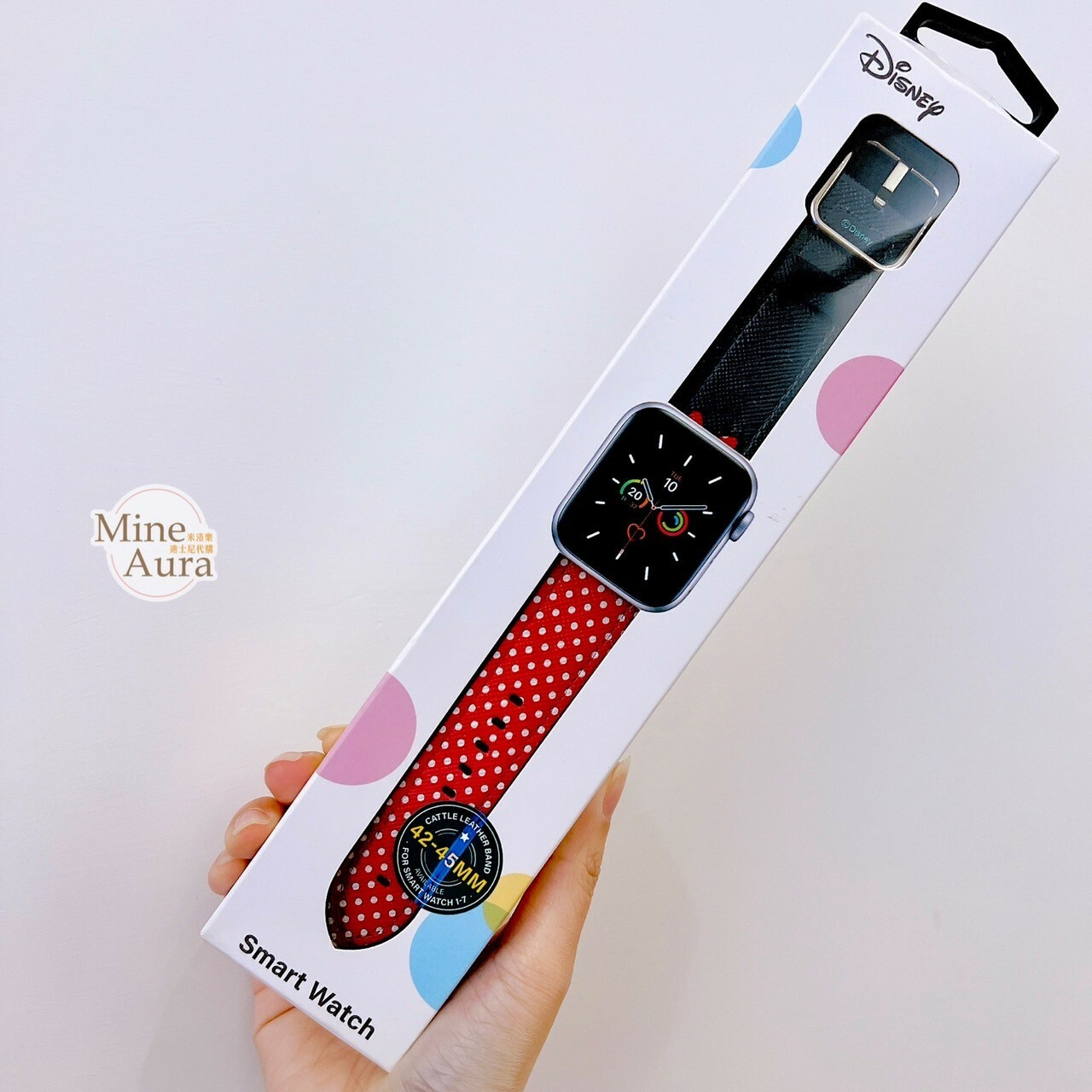 米妮 Minnie 經典配色 Apple Watch 錶帶 適用42-45mm -香港迪士尼樂園