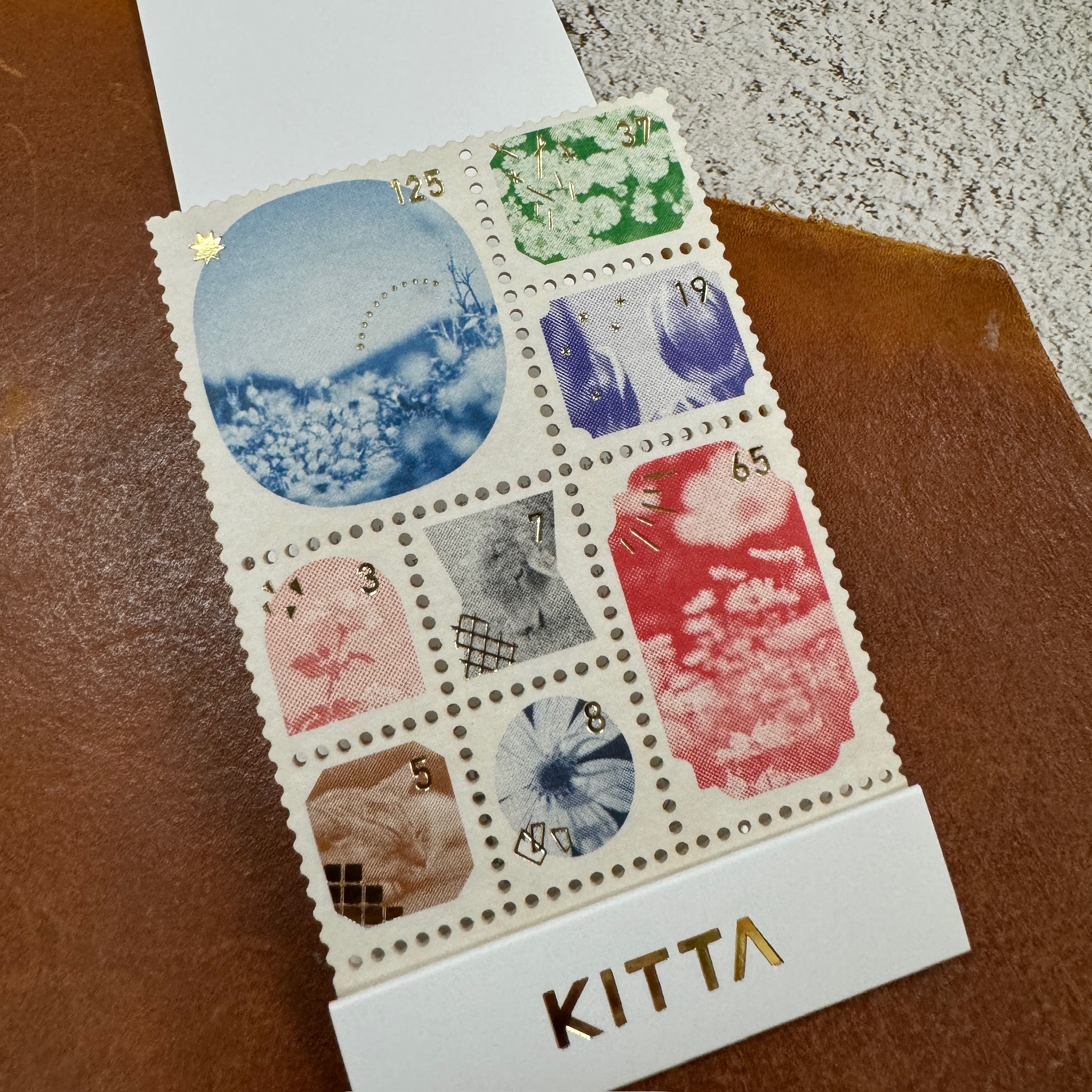 KITTA｜相片 燙金郵票系列 隨身攜帶和紙膠帶 KITPP003