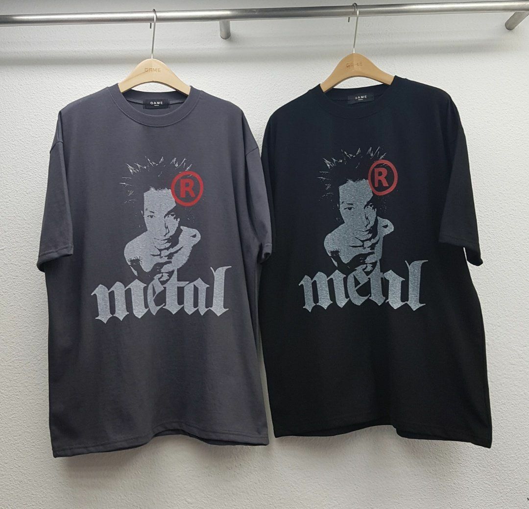 英文字圖案短袖Tee GAME-016T