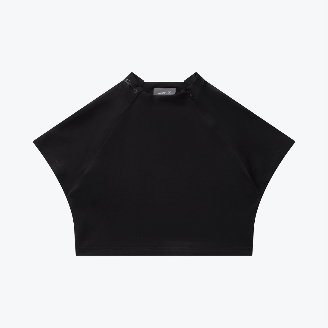 SENSE LOGO ZIP CROPPED TOP