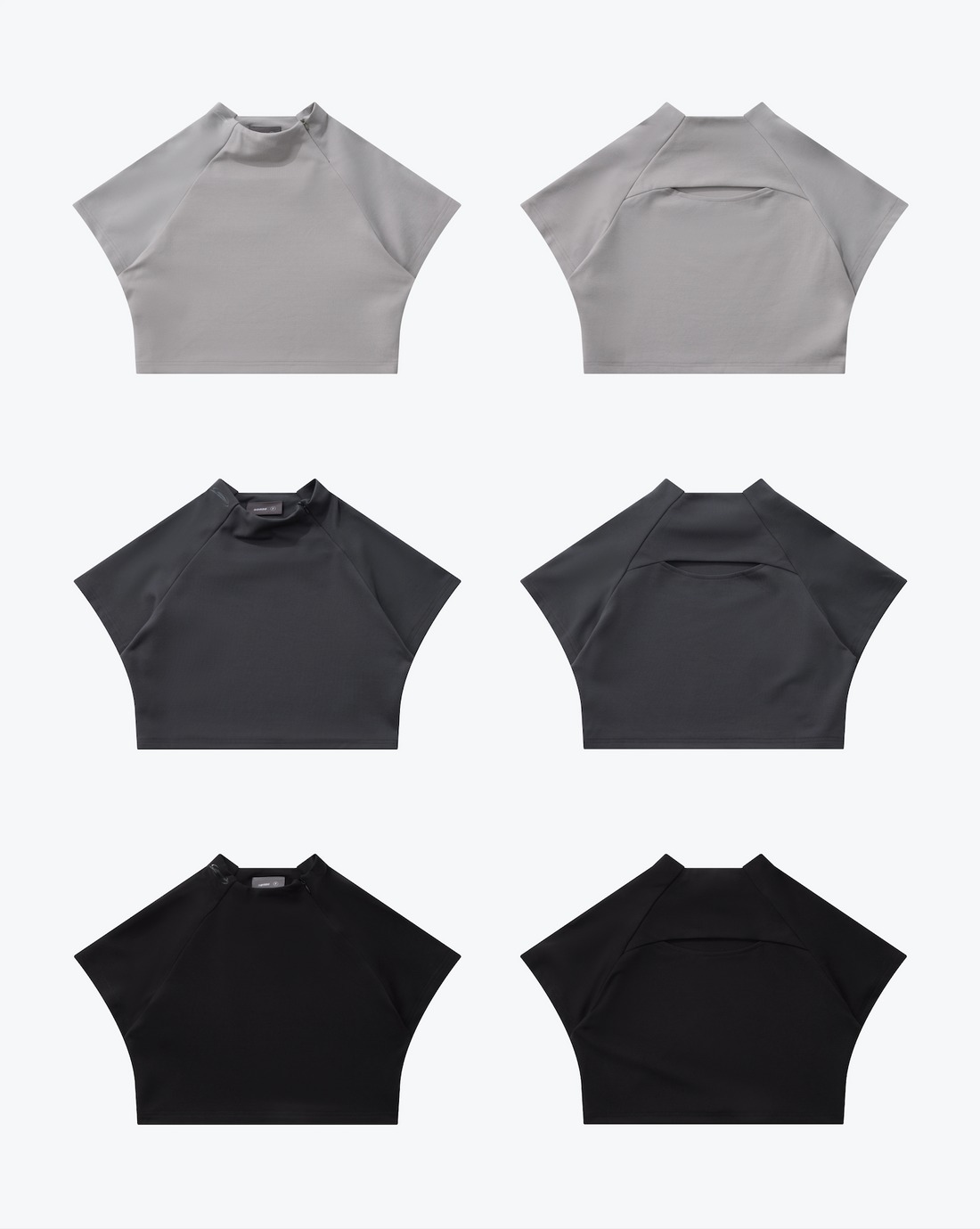 SENSE LOGO ZIP CROPPED TOP