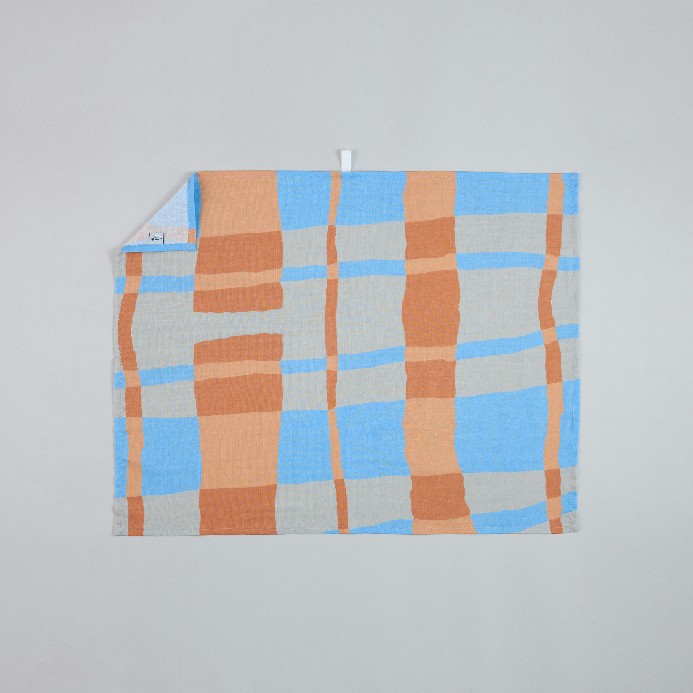 二重紗大茶巾 / 防水漆橘藍