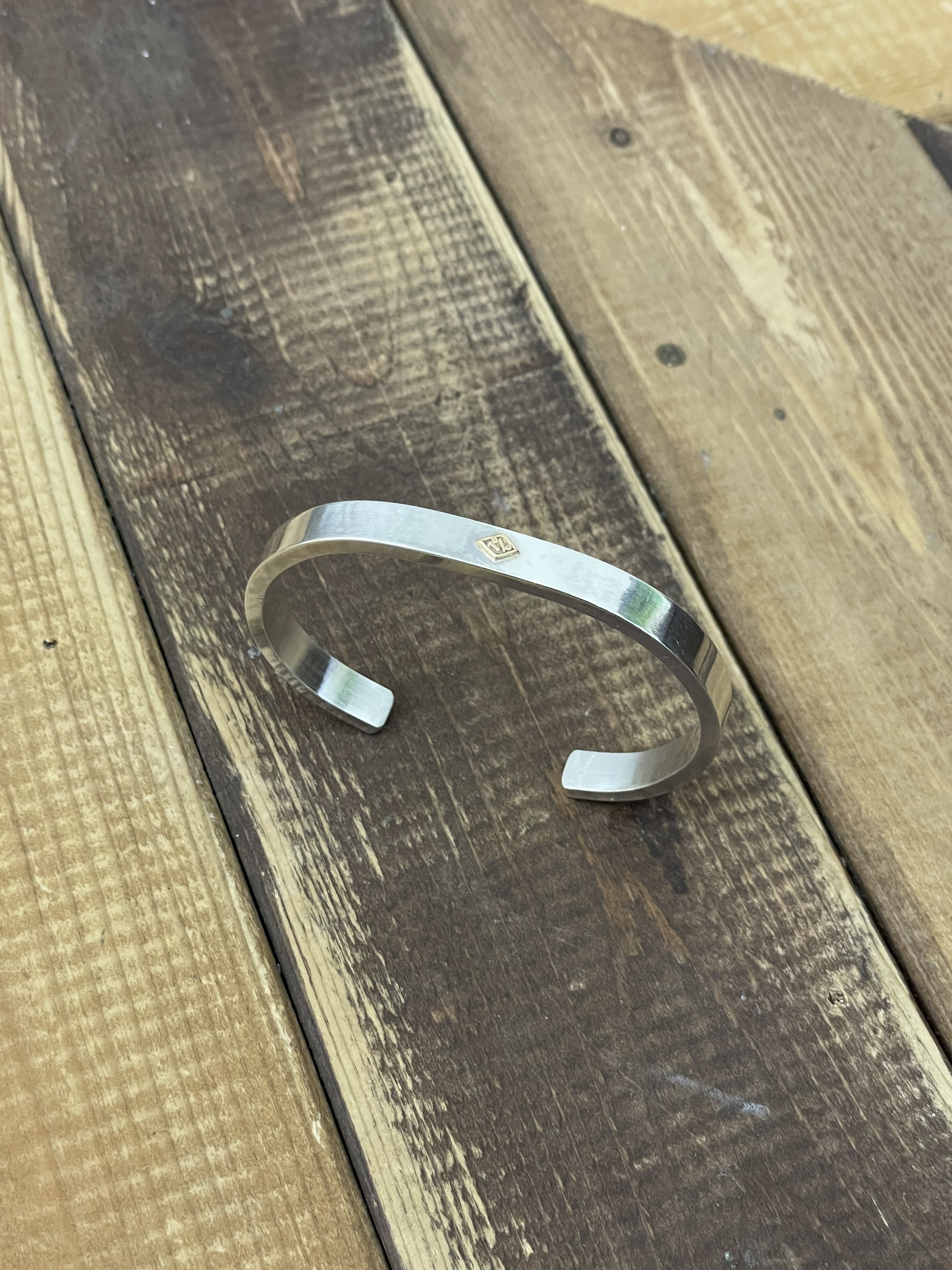 Fate Co 7mm Flat bangle  k18 1% Dia M