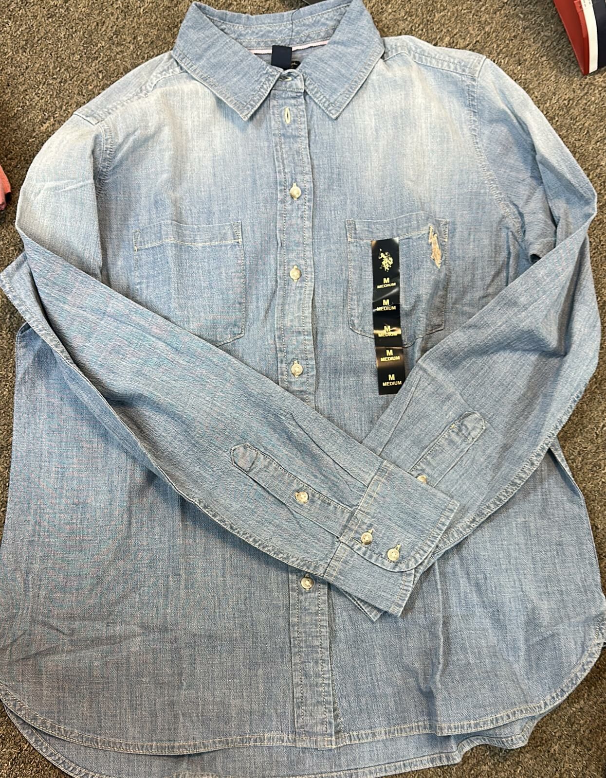 【直播】U.S. POLO ASSN. L0405102 女裝牛仔襯衫