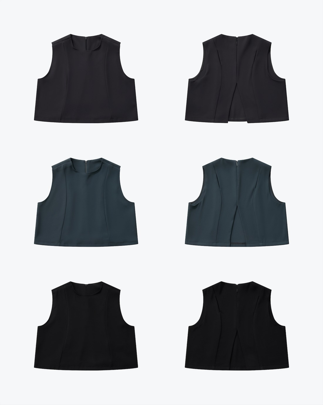 SENSE HOLLOW CROPPED VEST TOP
