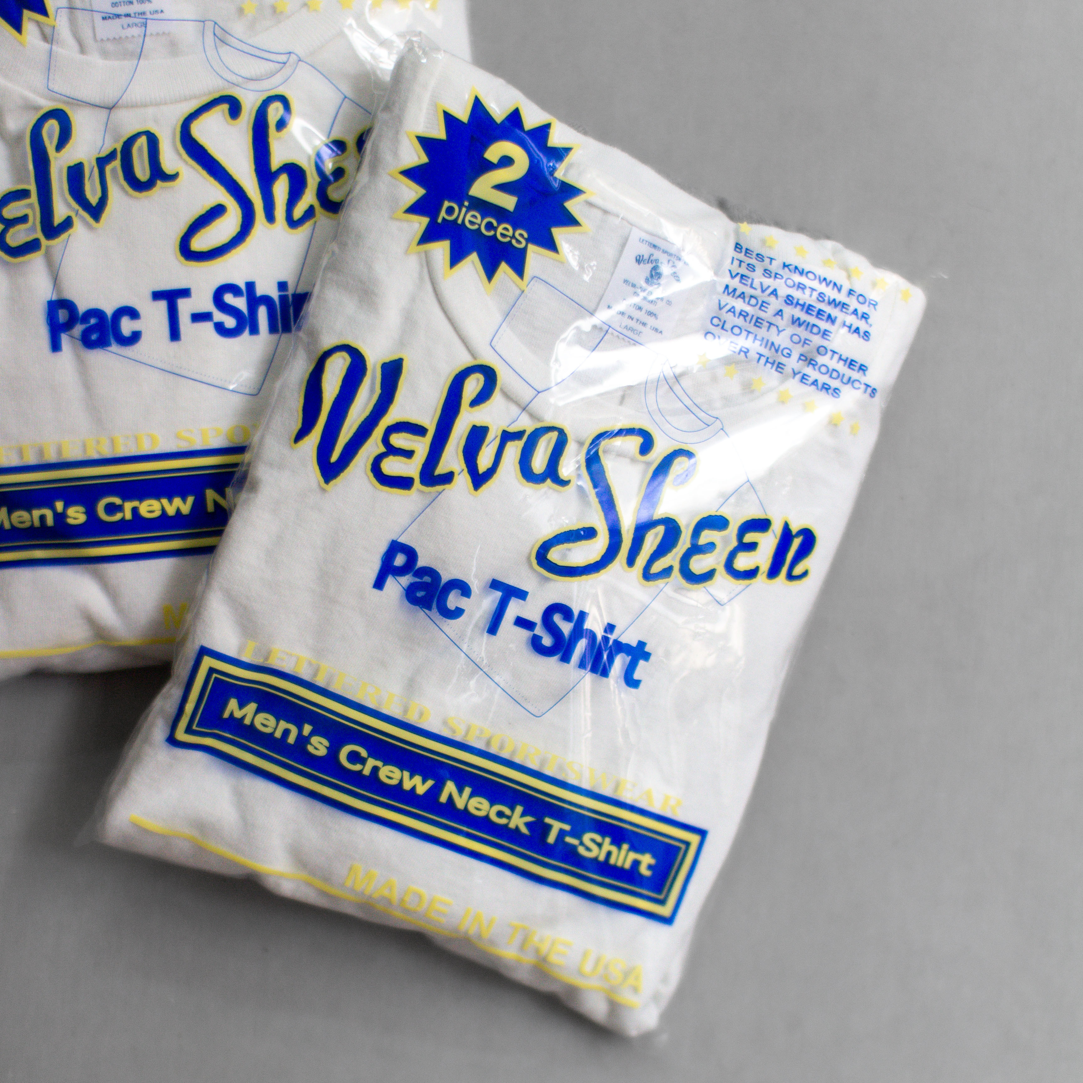 VELVA SHEEN 2 PACK TEE 美國製 圓領 短袖 素T T恤 2件包