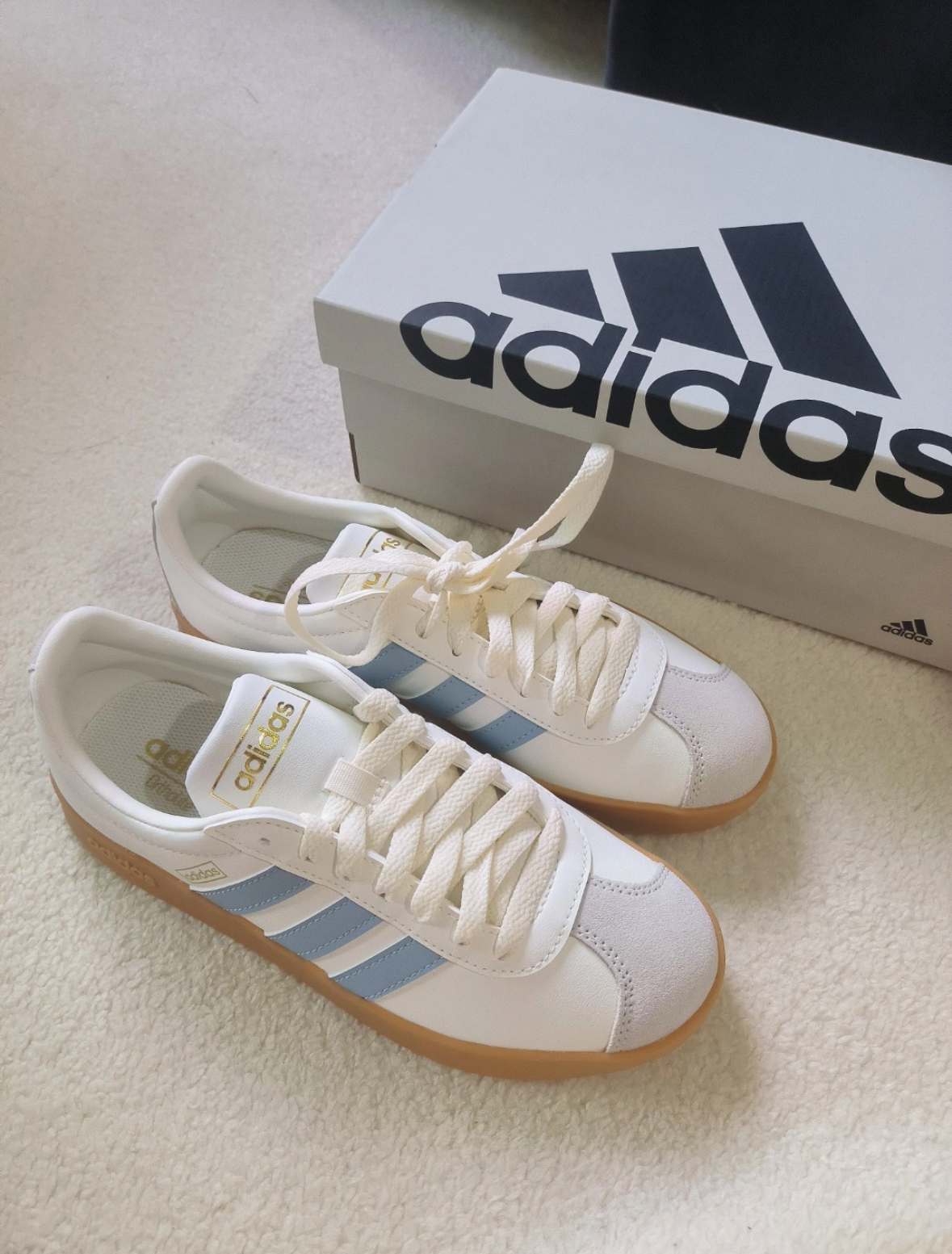 Adidas Neo VL Court Classic 白藍 白色 藍色 焦糖底 板鞋  JH5063/預購