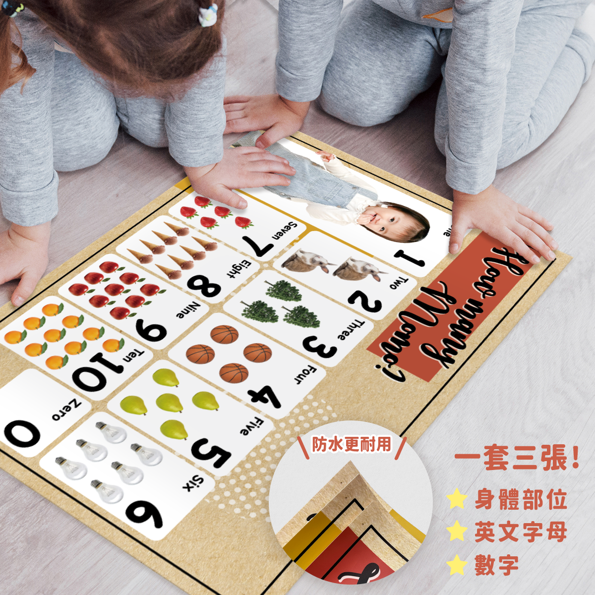 客製化幼兒學習海報套裝