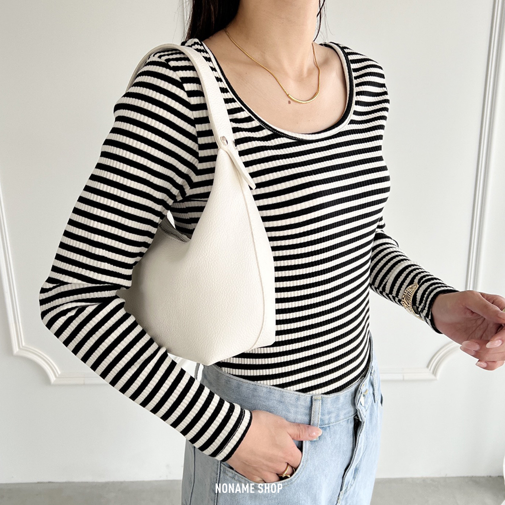 MYMOOD 皮革 半月形 單肩包 四色