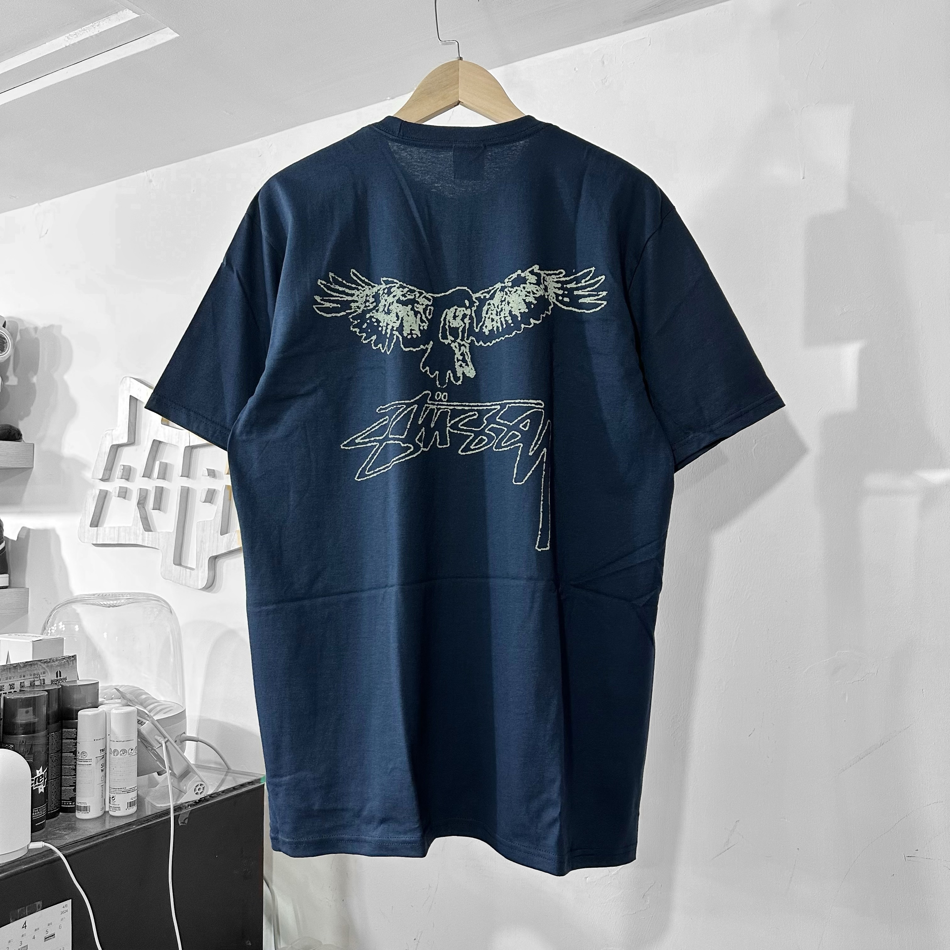 STUSSY SS24  Wingspan Tee (Navy)