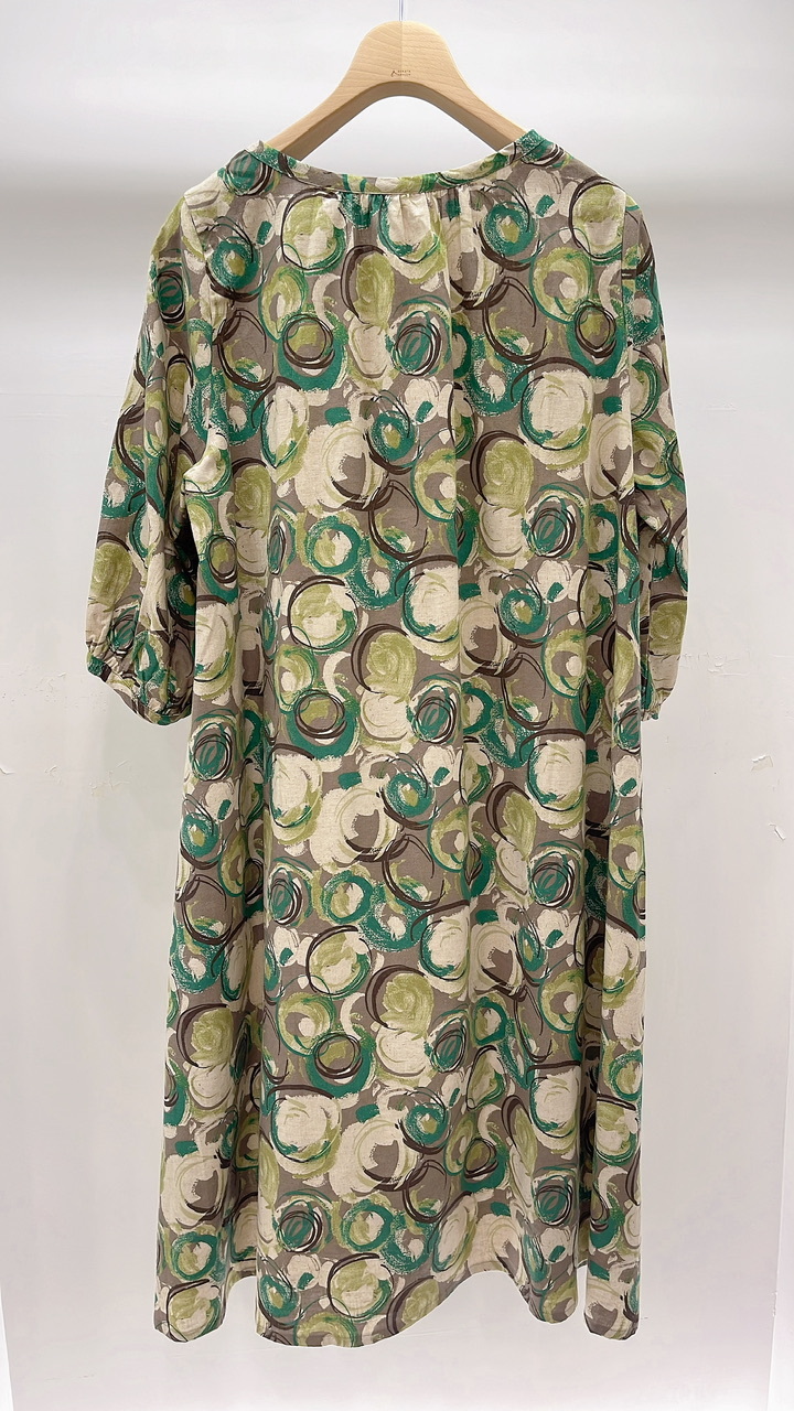 Tunic五分袖休閒洋裝