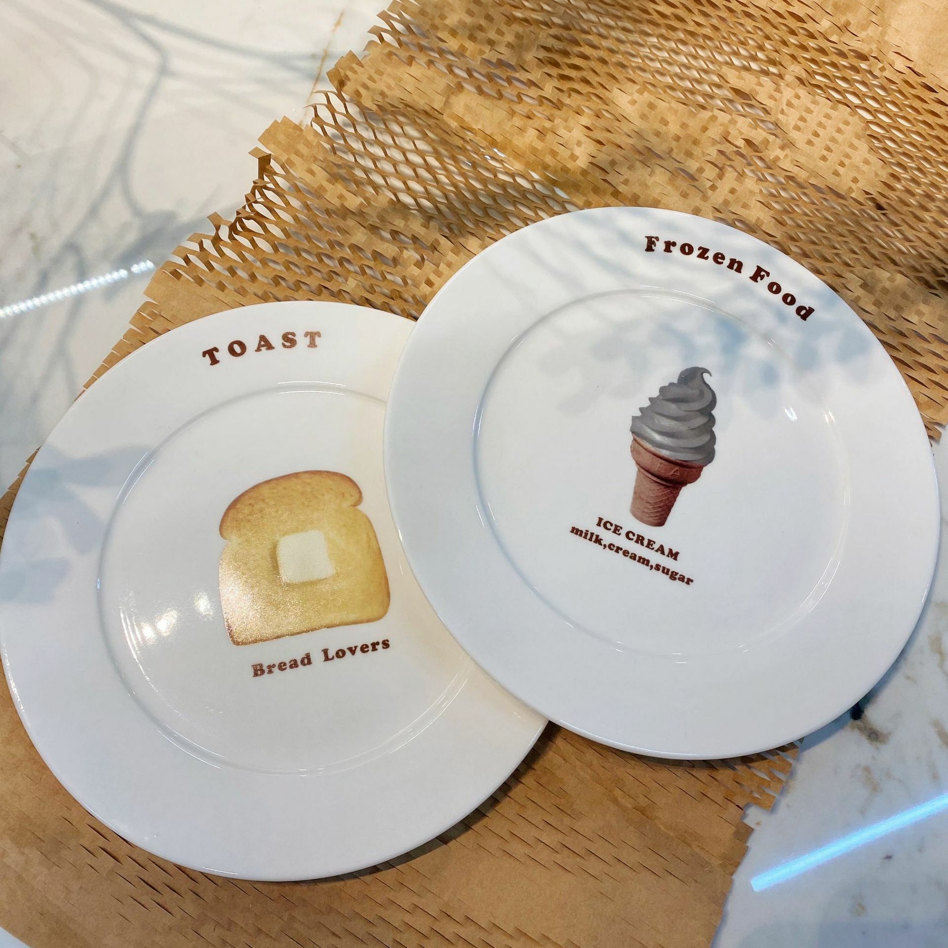 《3950》法式甜點可頌麵包陶瓷平盤