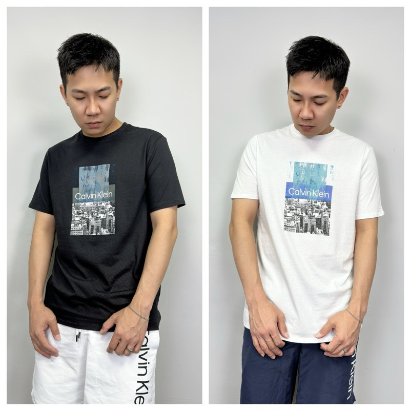 Calvin Klein CK 城市高樓 相片T 短袖上衣 短T