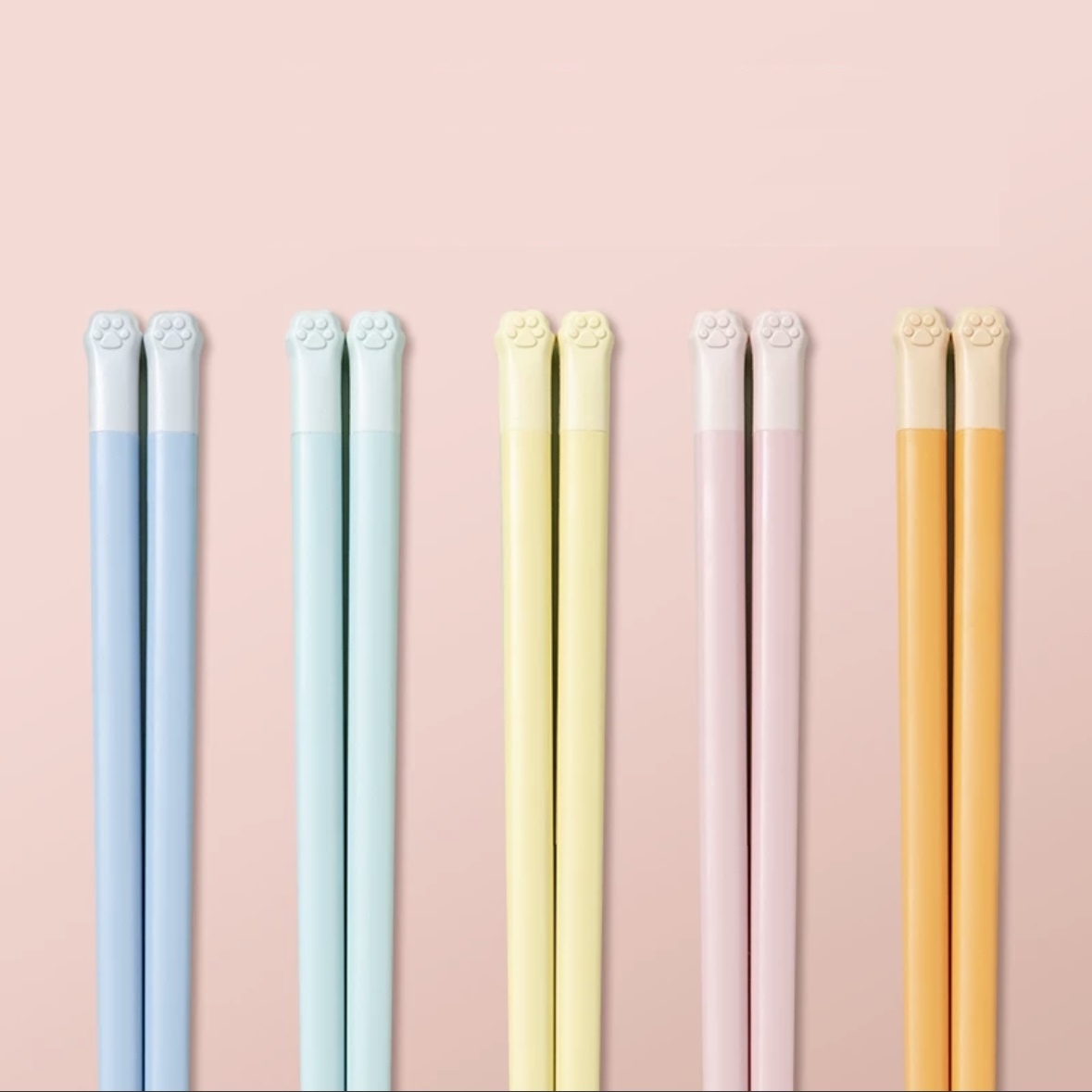 《40548》馬卡龍色系-🐾喵掌筷子