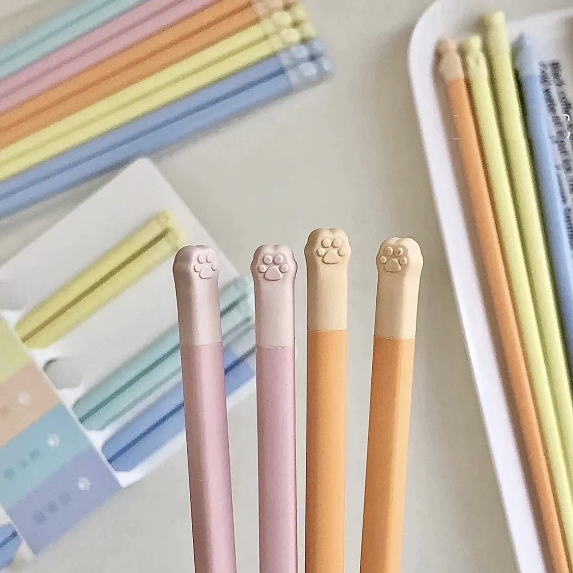 《40548》馬卡龍色系-🐾喵掌筷子