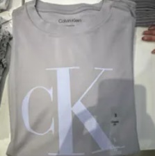 [S] CALVIN KLEIN SIGNATURE BIG LOGO SS CLASSIC FIT T-SHIRT,BEIGE, SP40593721-40909WP020 (SCK515)