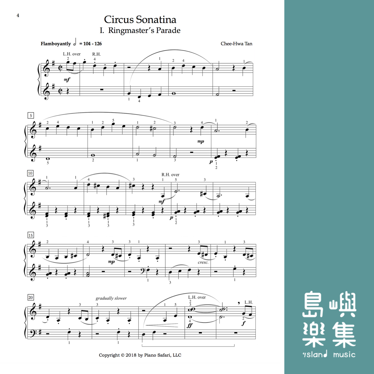 PIANO SAFARI Chee-Hwa Tan 鋼琴作品集系列 - Circus Sonatinas (Asian Edition)