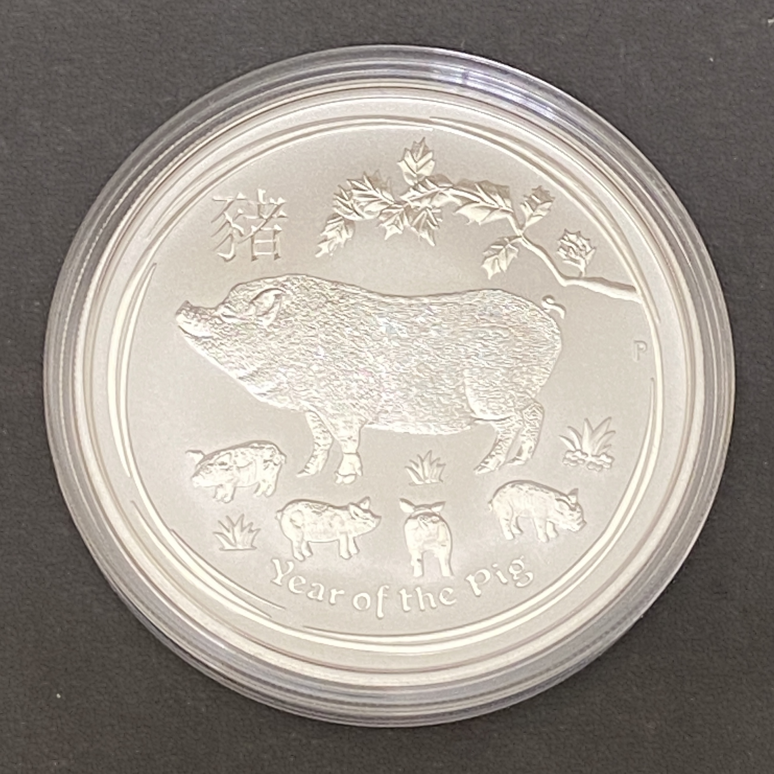 2019 Australian Year of the Pig 1 oz Silver Coin (Second Series) (9999 silver)