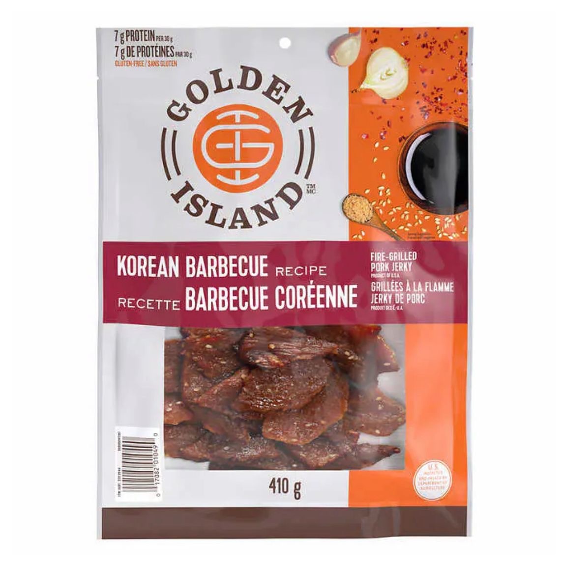 加姐 Golden Island 韓式BBQ豬肉乾 410g *滿$899包京東送貨上門* CC57