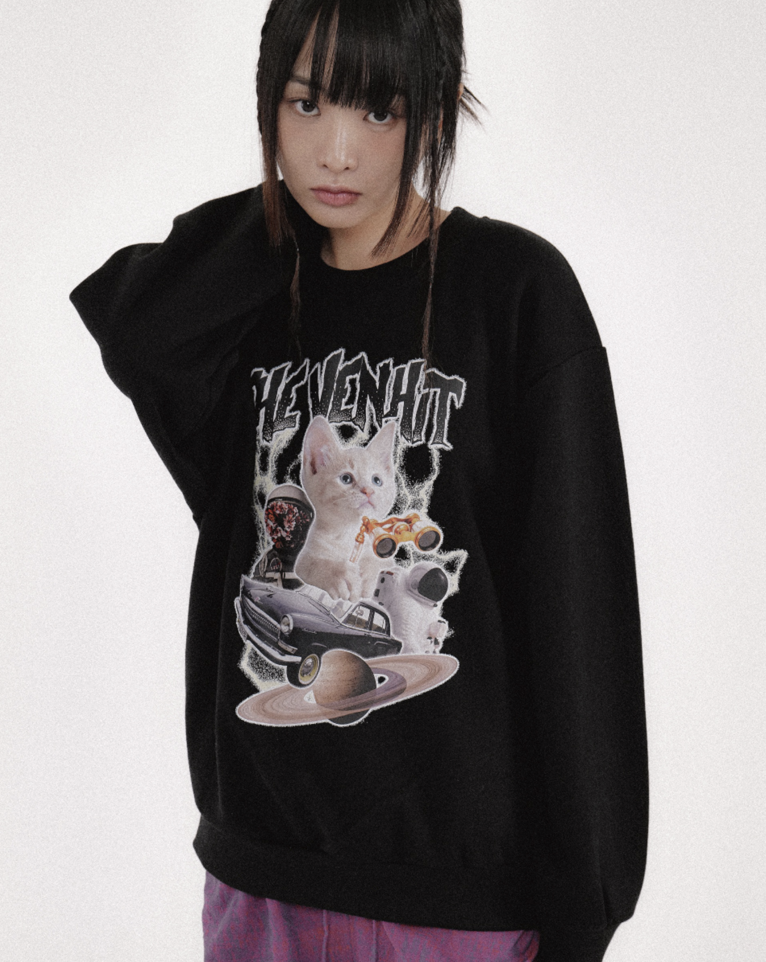 23FW 預訂｜VENHIT SPACE CAT SWEATSHIRT (4 COLOR)