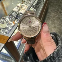 [S] LUXURY WATCH TOMMY HILFIGER 1782497 SAMAN WOMENS QUARTZ CARNATION GOLD STEEL DIAL WATCH, 885997445320 (SZZ336)