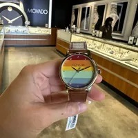 [S] LUXURY WATCH COACH 14503971 RAINBOW DIAL BROWN LEATHER STRAP, 885997459976 (SZZ340)