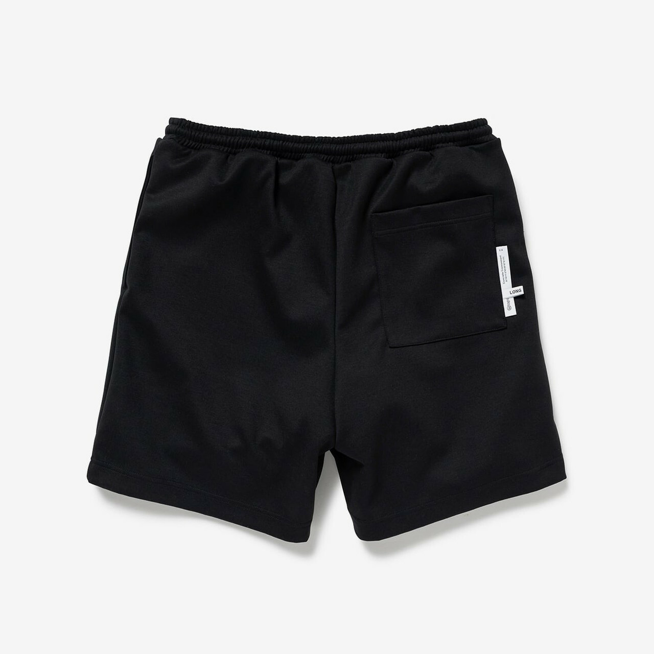 -(B3b02)-WTAPS WUS 01 / SHORTS / POLY. SIGN 太空棉 壓印 LOGO 短褲 黑色-241ATDT-CSM08