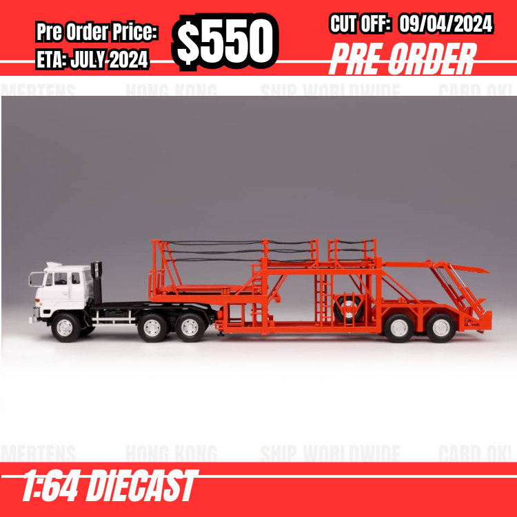 RS-$550 * DD Model * 1:64 Mitsubishi Fuso FV High Cab Tractor Red [OD06/04]