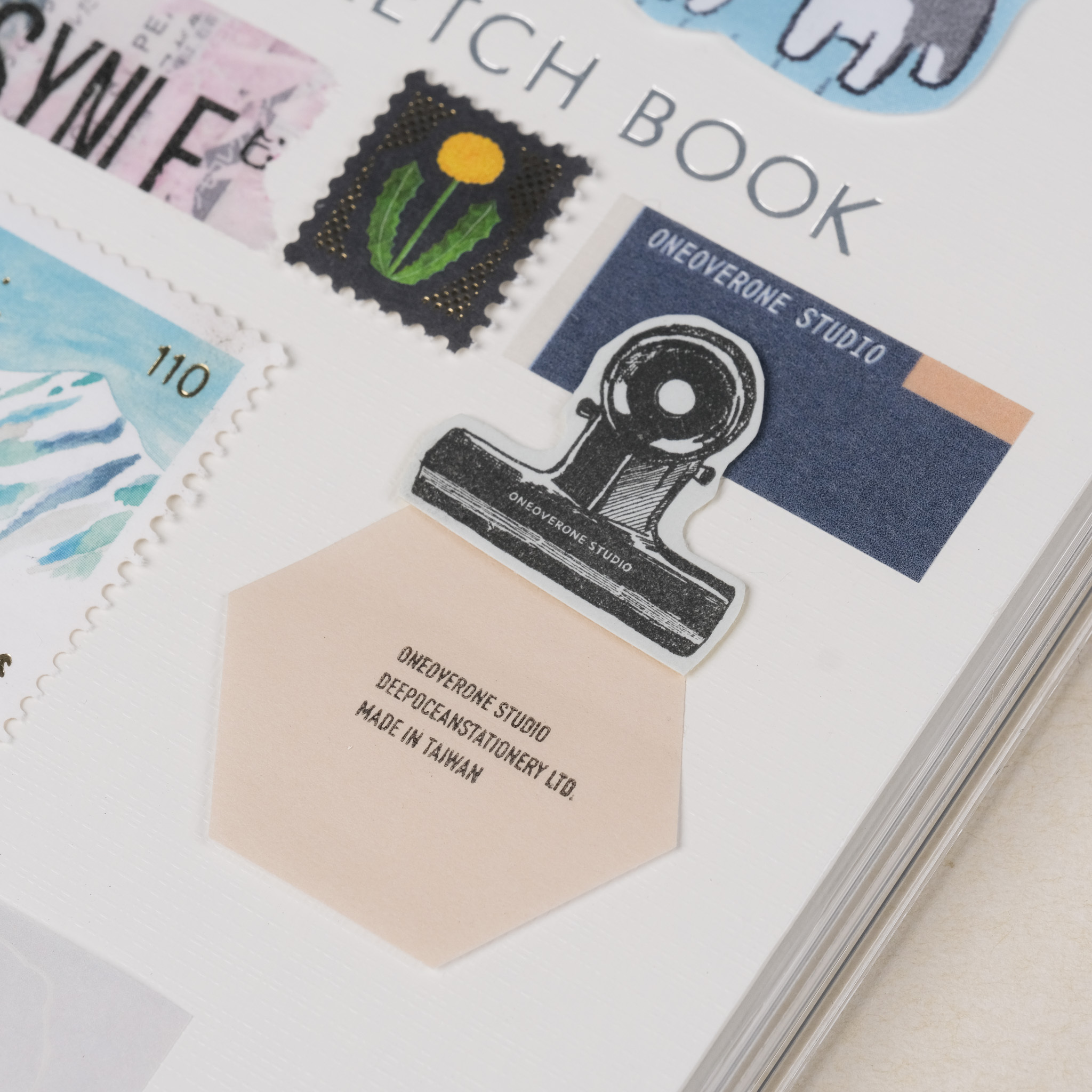 金屬夾子 膠版印章 / 一分之一工作室 / 臺灣