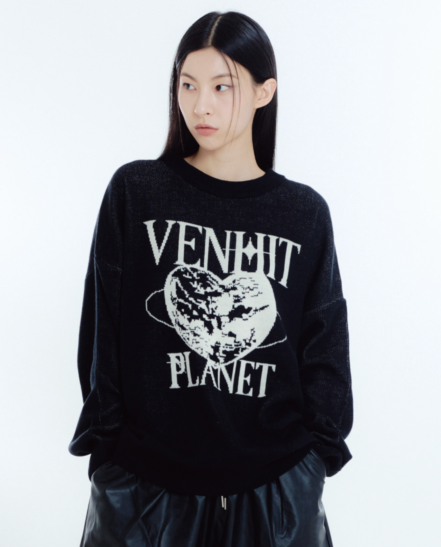 23FW 預訂｜VENHIT BLACK PLANET KNIT SWEATSHIRT (2 COLOR)