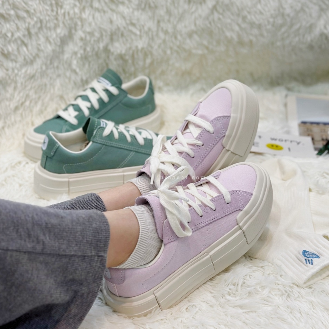 CONVERSE ALL STAR CRUISE UU鞋 低筒 厚底增高 解構 薰衣草紫 A09841C