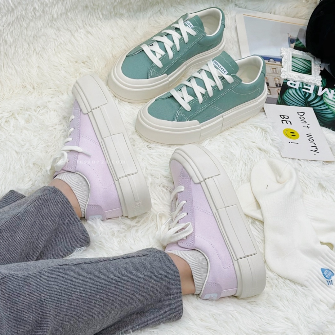 CONVERSE ALL STAR CRUISE UU鞋 低筒 厚底增高 解構 薰衣草紫 A09841C