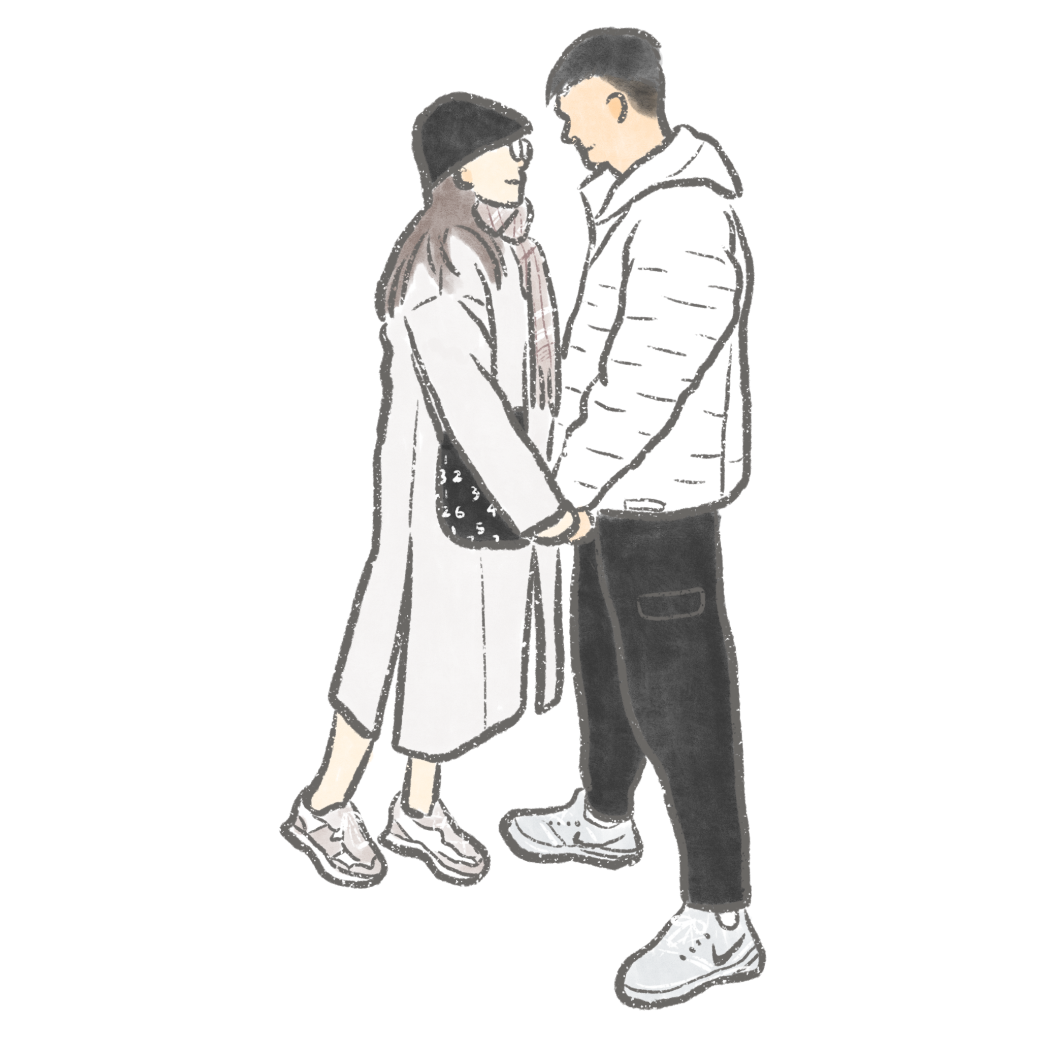 似顏繪客製化 PE01 情侶繪製 似顏繪線條