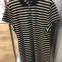 [S] TOMMY HILFIGER SLIM FIT STRIPE POLO DRESS,NAVY, 76J4862-410 (STH630)