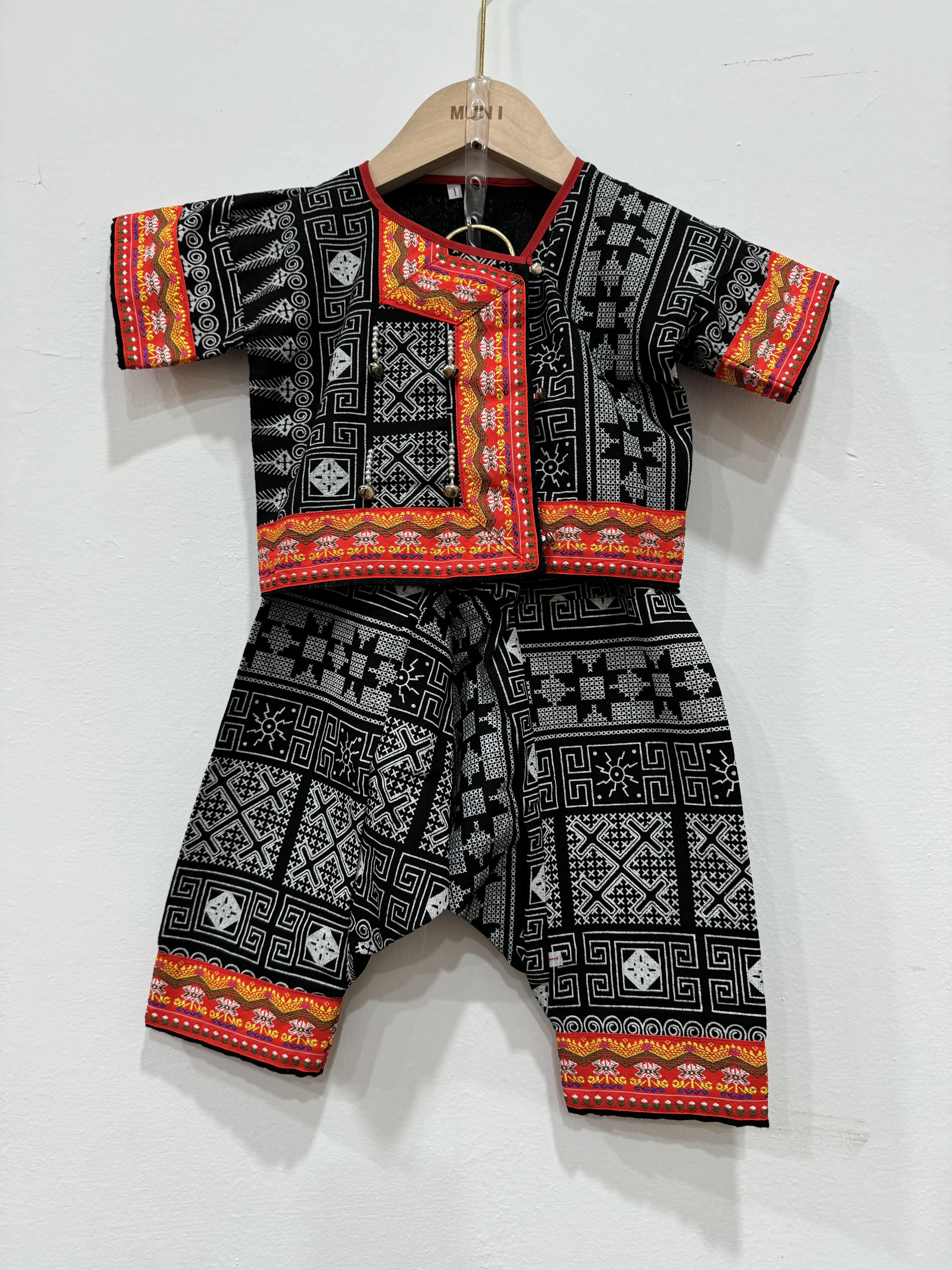 尺碼1-No.9幼童款民族風套裝