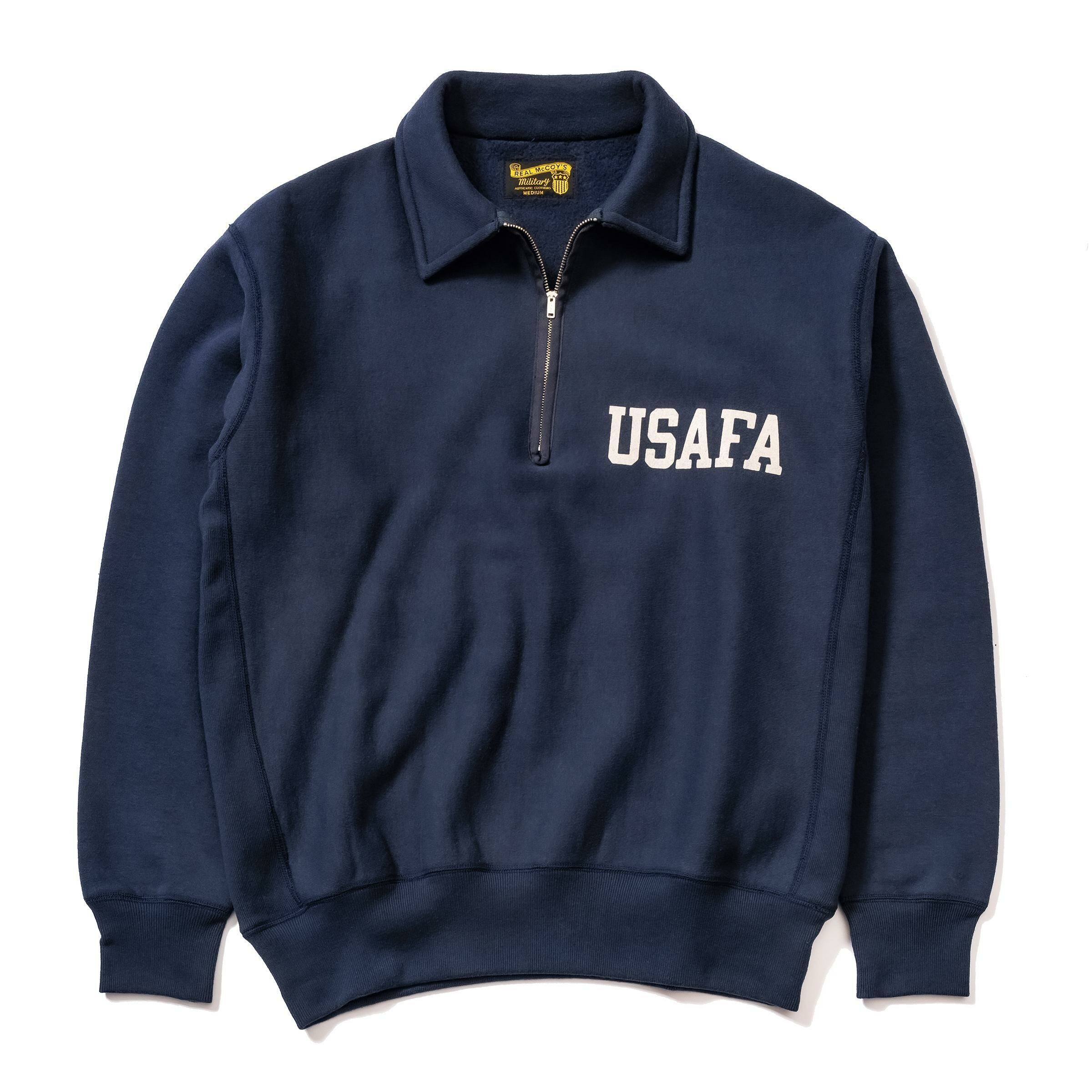 The Real McCoy's - Military 1/4 Zip Sweatshirt / USAFA