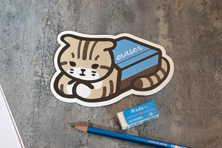 SEED Radar 經典藍白橡皮擦：買二送一 促銷包