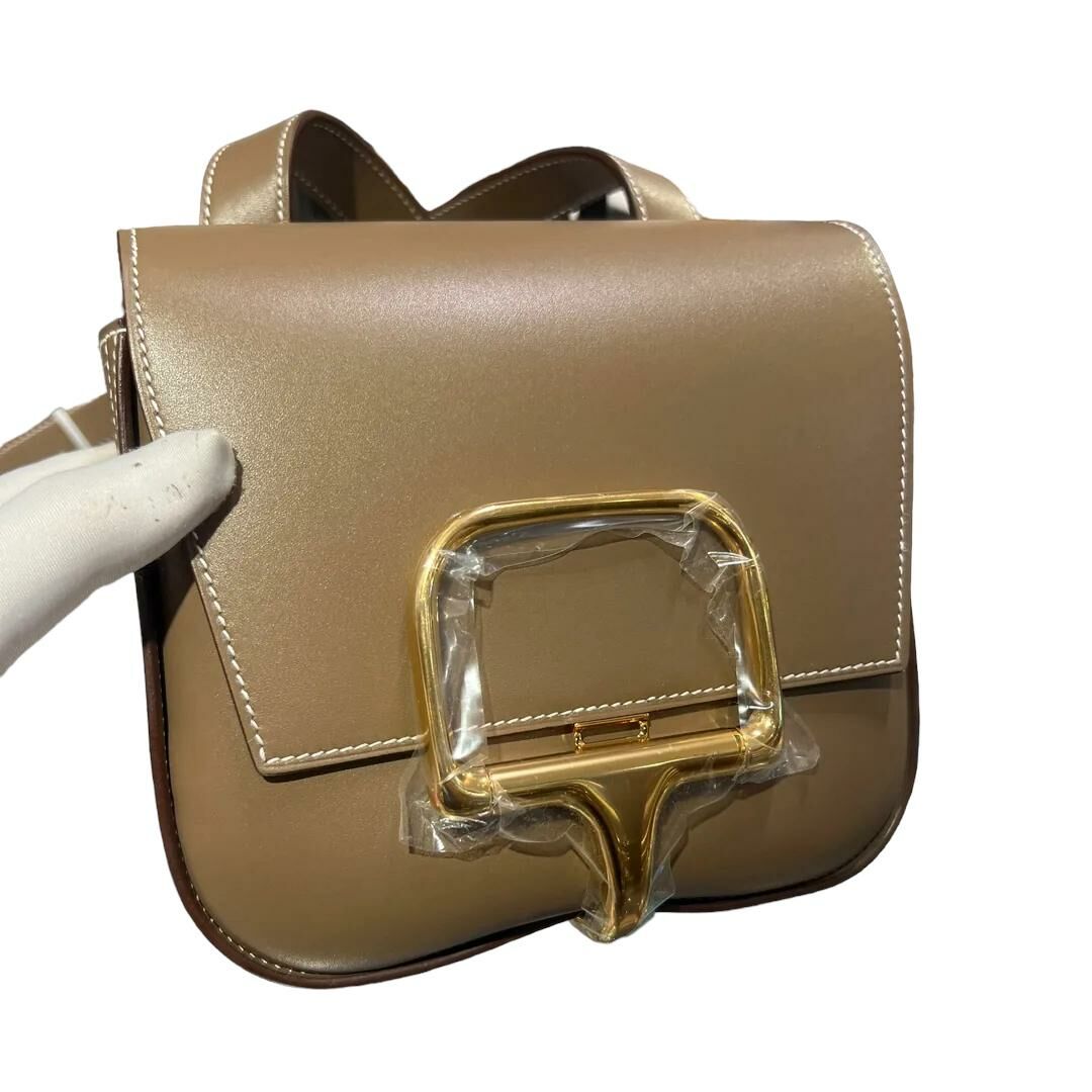 全新Hermès Della 大象灰金扣 TADELAKT皮 屁股包 #H082234CC18 Cavalleria Mini #BRAND NEW #香榭站正品